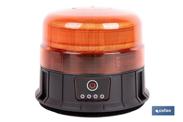 Cofan – Luz Emergencia Rotativa 360° | Recargable USB-C | Base Magnética | LED Ámbar | ECE R65 IP66
